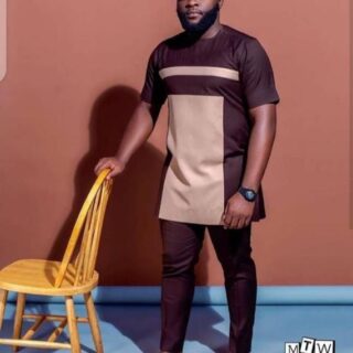 Brown kaftan clothes